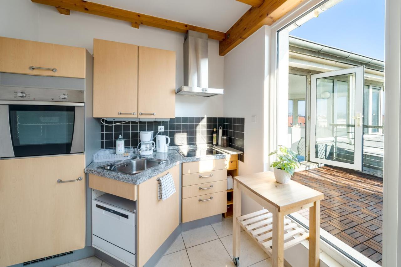 Ferienwohnung Stylisches Penthouse zentral Balkon 75m2 NFLX Hannover Exterior foto