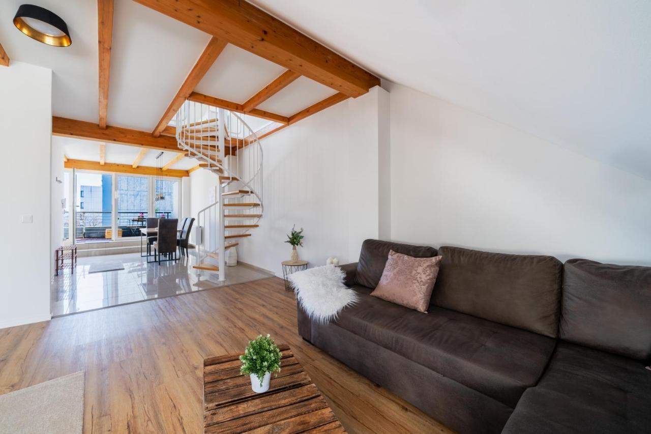 Ferienwohnung Stylisches Penthouse zentral Balkon 75m2 NFLX Hannover Exterior foto